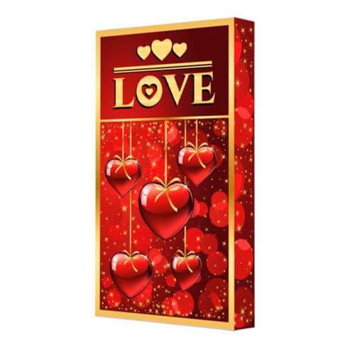 Универсальная подарочная коробка Love 140x80x15мм Универсальная подарочная коробка Love 140x80x15мм