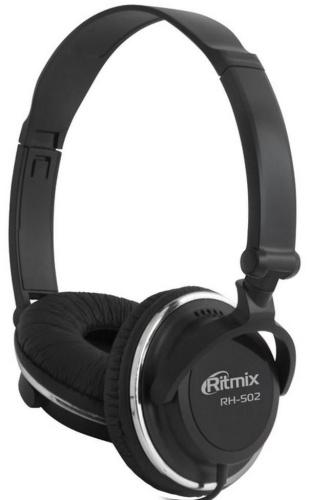 Накладные наушники Ritmix RH-502 черные фото 2