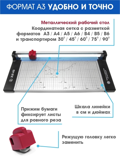 Резак роликовый JLS А3 фото 2