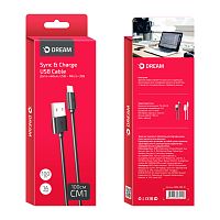 Кабель Dream DRM-CM1-01 MicroUSB 1А черный 1 м