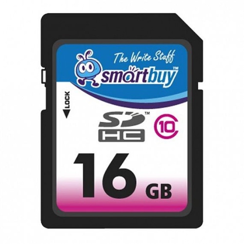 Карта памяти SmartBuy 16GB SDHC Class 10