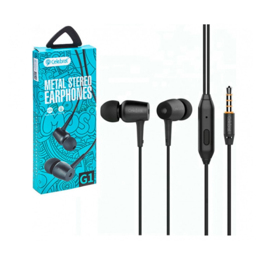 Наушники с микрофоном Celebrat G1 black Наушники с микрофоном Celebrat G1 black