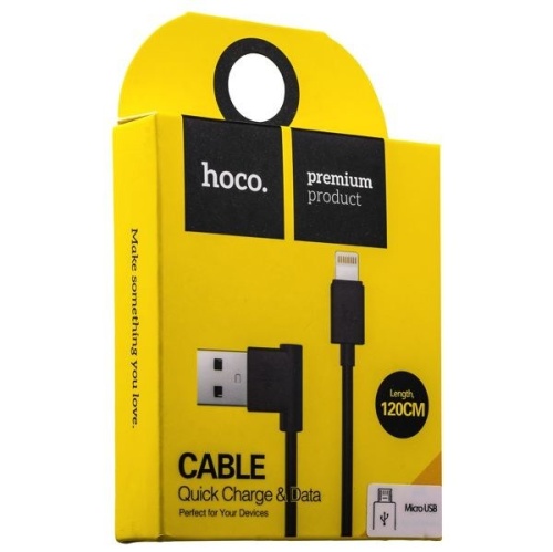 Кабель Hoco UPM10 MicroUSB черный 1.2 м